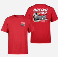 Thumbnail for Boeing 747 & PW4000-94 Engine Designed Double-Side T-Shirts