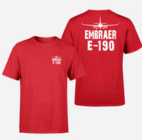 Thumbnail for Embraer E-190 & Plane Designed Double-Side T-Shirts - view 13