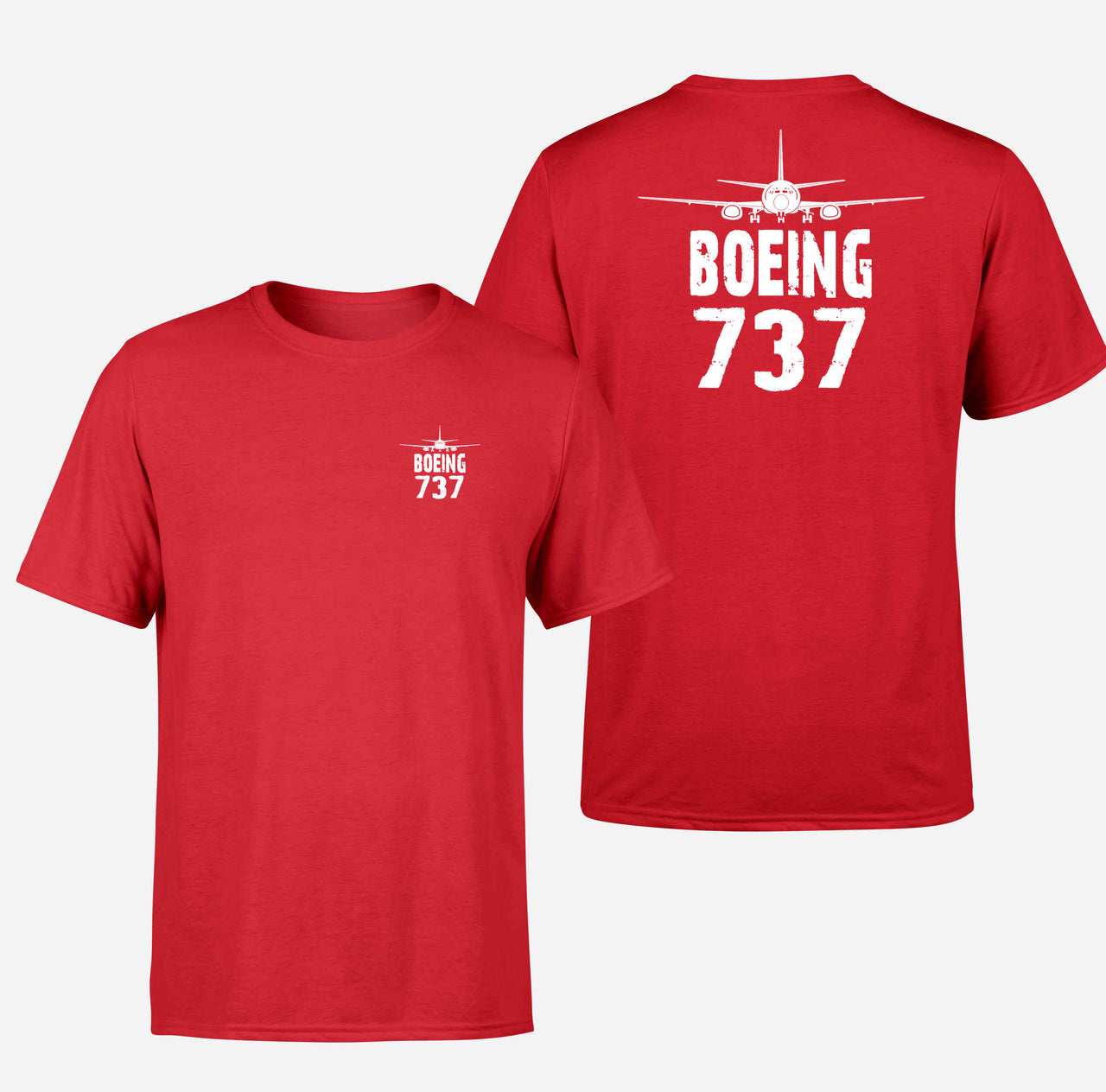Boeing 737 & Plane Designed Double-Side T-Shirts