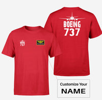 Thumbnail for Boeing 737 & Plane Designed Double-Side T-Shirts
