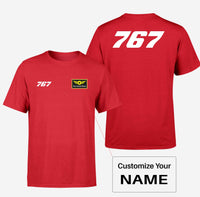 Thumbnail for 767 Flat Text Designed Double-Side T-Shirts