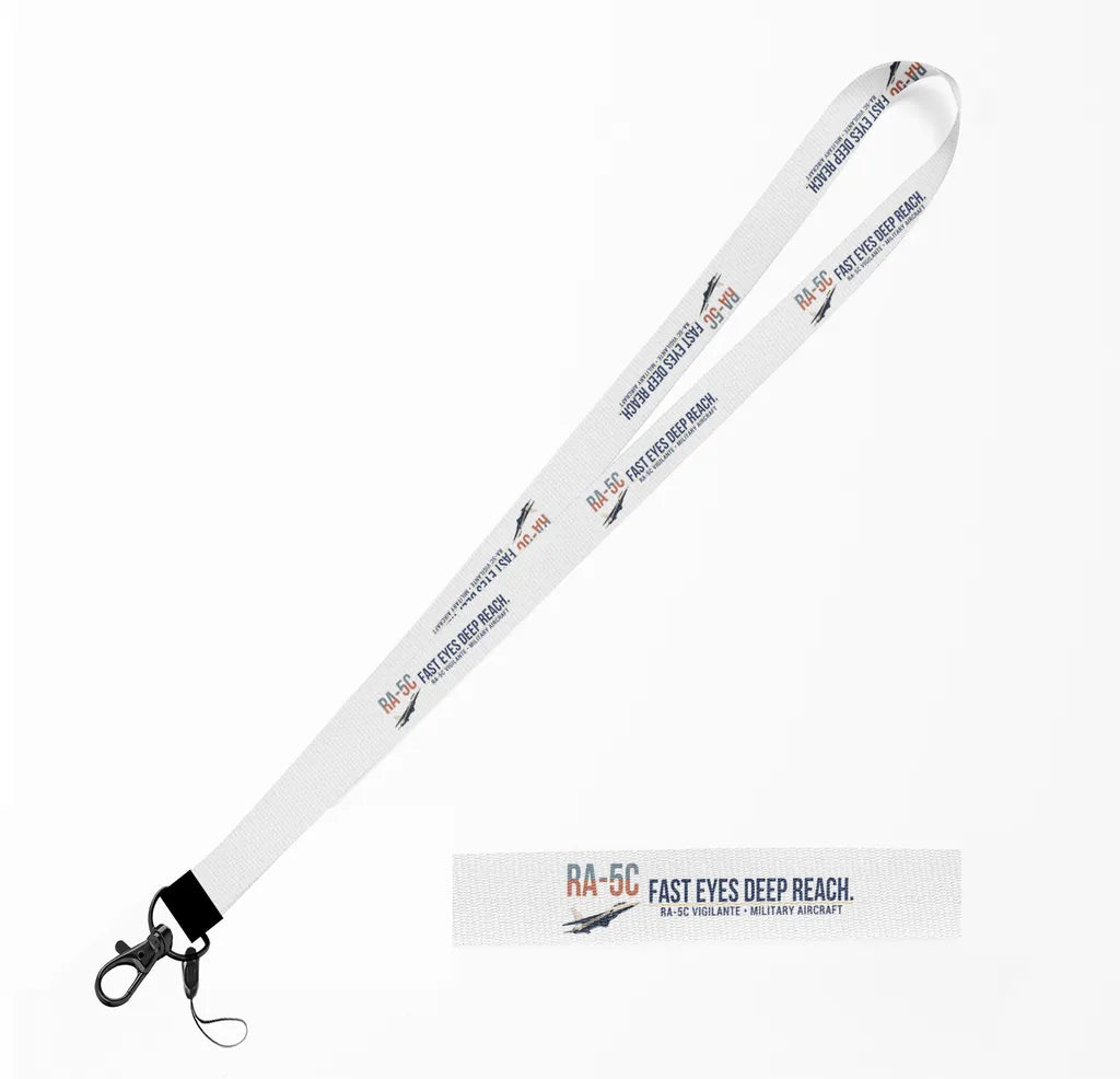 RA-5C Vigilante lanyard - white