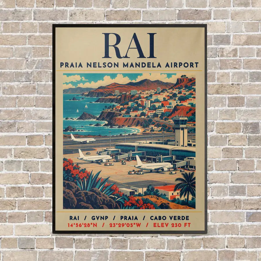 RAI - Poster - Canvas Framed - Beige