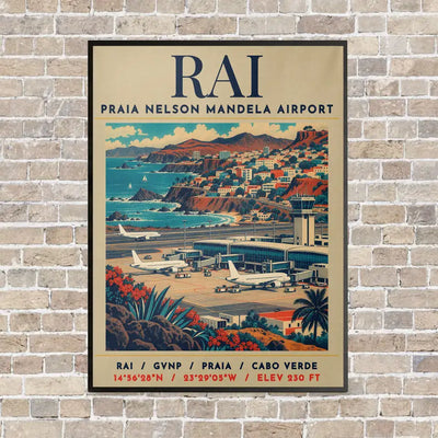 RAI - Poster - Canvas Framed - Beige