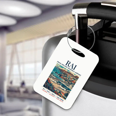 RAI - Poster - Luggage Tag - White