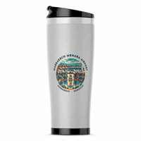 Thumbnail for Marrakech Menara Airport (RAK) Travel Mugs - Badge - Stainless Steel (No Holder) - Light Gray