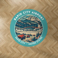 Thumbnail for Rapid City Regional Airport (RAP) Carpets - Carpet Round - Badge - Turquoise