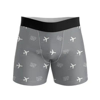 Thumbnail for Rapid City Regional Airport (RAP) Men Boxers - Pattern - Gray