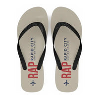 Thumbnail for Rapid City Regional Airport (RAP) Slippers & Flip Flops - Slippers - Flip Flops - Code - Beige