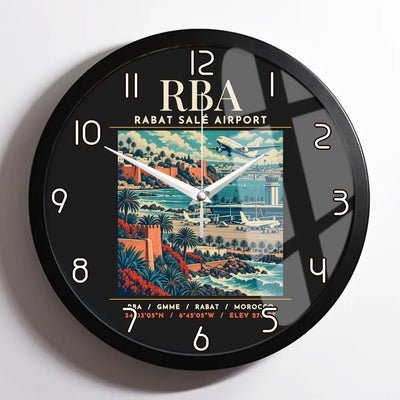 RBA - Poster - Wall Clock Framed - Black