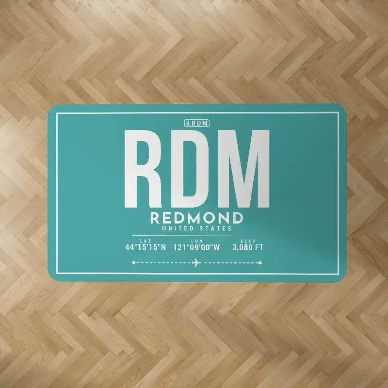 Roberts Field (RDM) Carpets - Carpet Rectangle - ID Tag - Turquoise
