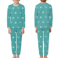Thumbnail for Roberts Field (RDM) Pajamas - Children Pajamas - Turquoise