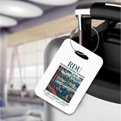 RDU - Poster - Luggage Tag - White