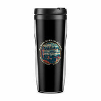 Thumbnail for Raleigh-Durham International Airport (RDU) Travel Mugs - Badge - Plastic (No Holder) - Black