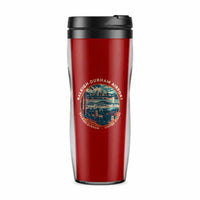 Thumbnail for Raleigh-Durham International Airport (RDU) Travel Mugs - Badge - Plastic (No Holder) - Red