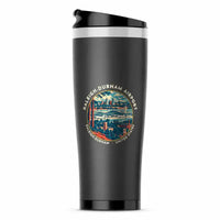 Thumbnail for Raleigh-Durham International Airport (RDU) Travel Mugs - Badge - Stainless Steel (No Holder) - Gray