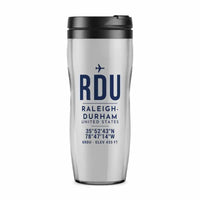 Thumbnail for Raleigh-Durham International Airport (RDU) Travel Mugs - ID Tag - Plastic (No Holder) - Light Gray