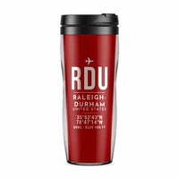 Thumbnail for Raleigh-Durham International Airport (RDU) Travel Mugs - ID Tag - Plastic (No Holder) - Red