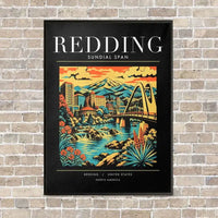 Thumbnail for REDDING - Poster - Canvas Framed - Black