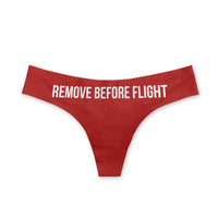 Thumbnail for Remove Before Flight Designed Women T-back & Thongs