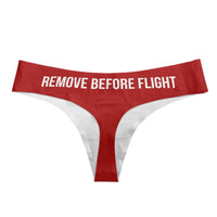 Thumbnail for Remove Before Flight Designed Women T-back & Thongs