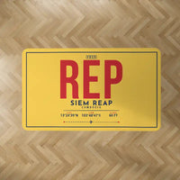 Thumbnail for Siem Reap International Airport (REP) Carpets - Carpet Rectangle - ID Tag - Yellow