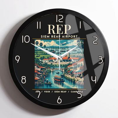 REP - Poster - Wall Clock Framed - Black