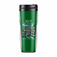 Thumbnail for Siem Reap International Airport (REP) Travel Mugs - Poster - Plastic (No Holder) - Green