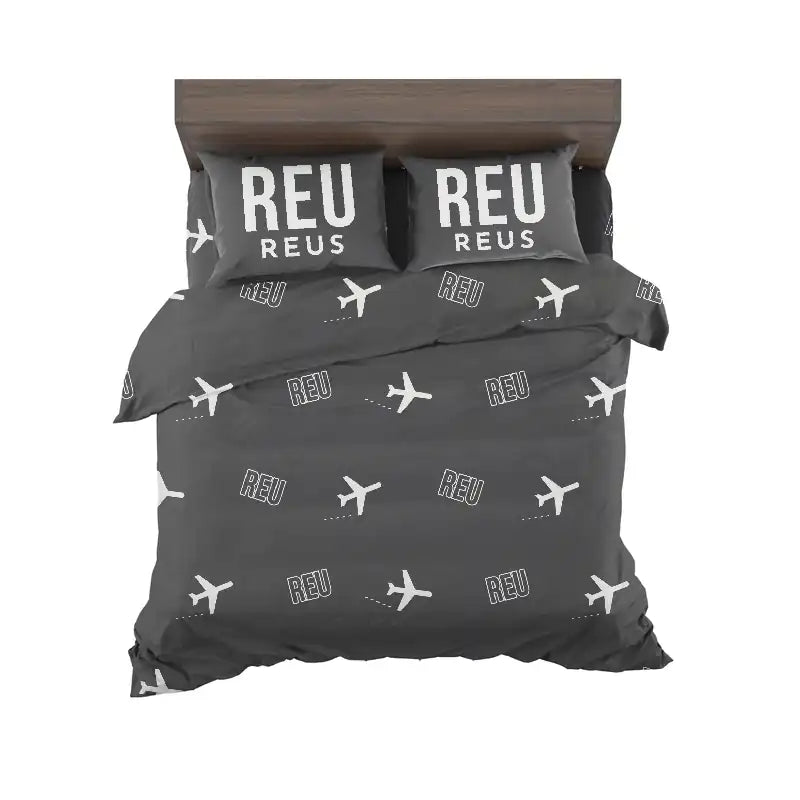 Reus Airport (REU) Bedding Sets & Blankets - Bedding Set - Pattern - Black