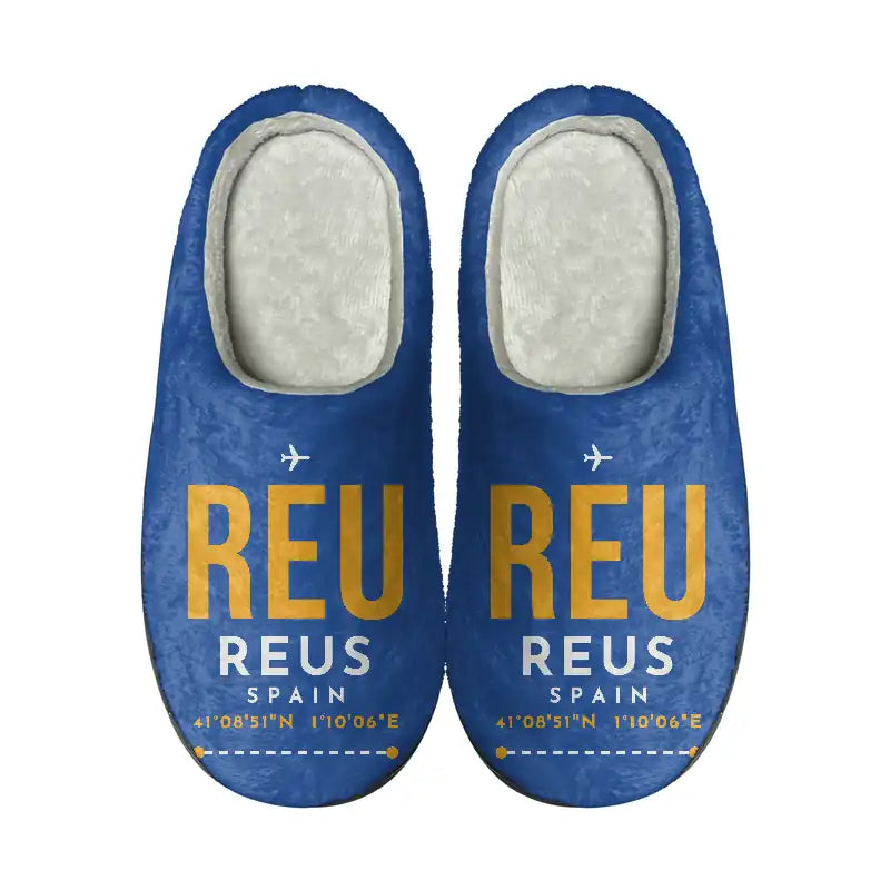 Reus Airport (REU) Slippers & Flip Flops - Slippers - Cotton - Code - Same - Blue