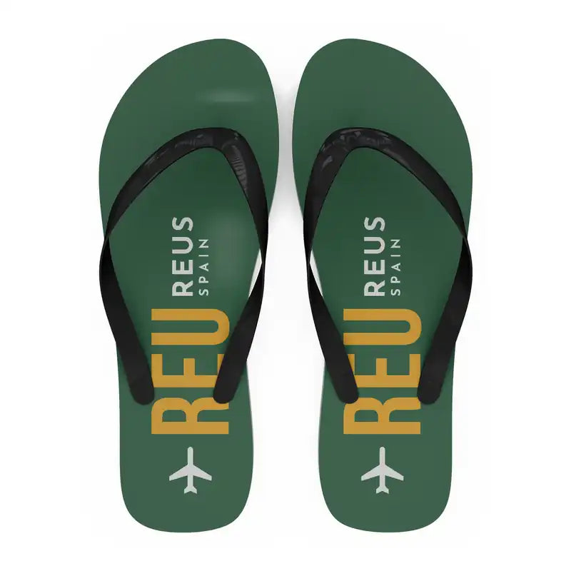 Reus Airport (REU) Slippers & Flip Flops - Slippers - Flip Flops - Code - Green