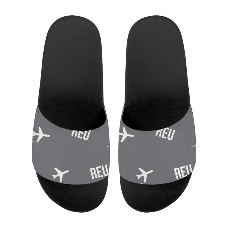 Reus Airport (REU) Slippers & Flip Flops - Slippers - Sport - Pattern - Gray