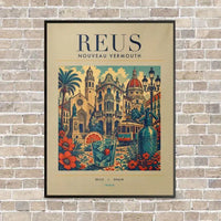 Thumbnail for REUS - Poster - Canvas Framed - Beige