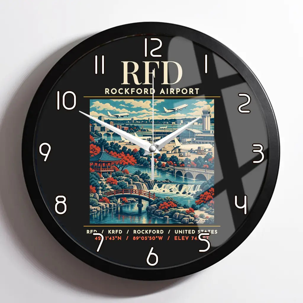 RFD - Poster - Wall Clock Framed - Black