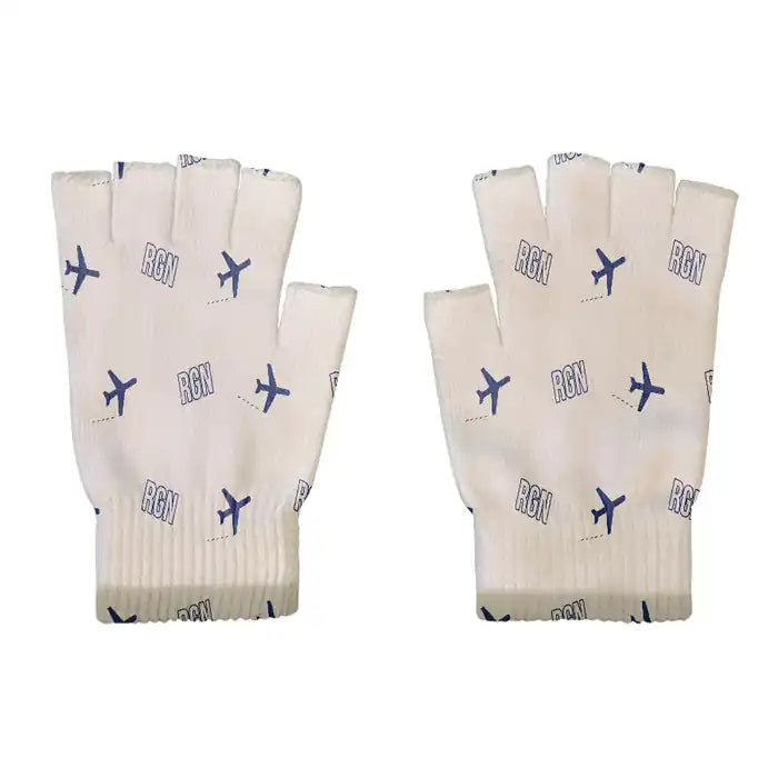 Yangon International Airport (RGN) Gloves - Gloves - Cut - Pattern - Beige