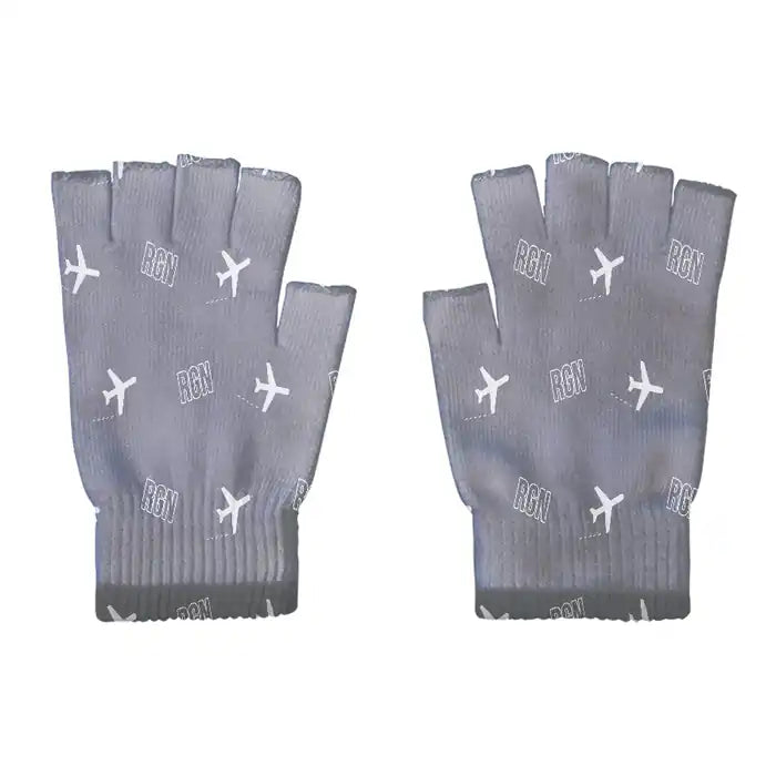 Yangon International Airport (RGN) Gloves - Gloves - Cut - Pattern - Gray
