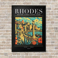 Thumbnail for RHODES - Poster - Canvas Framed - Black