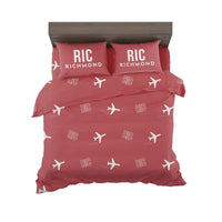 Thumbnail for Richmond International Airport (RIC) Bedding Sets & Blankets - Bedding Set - Pattern - Red