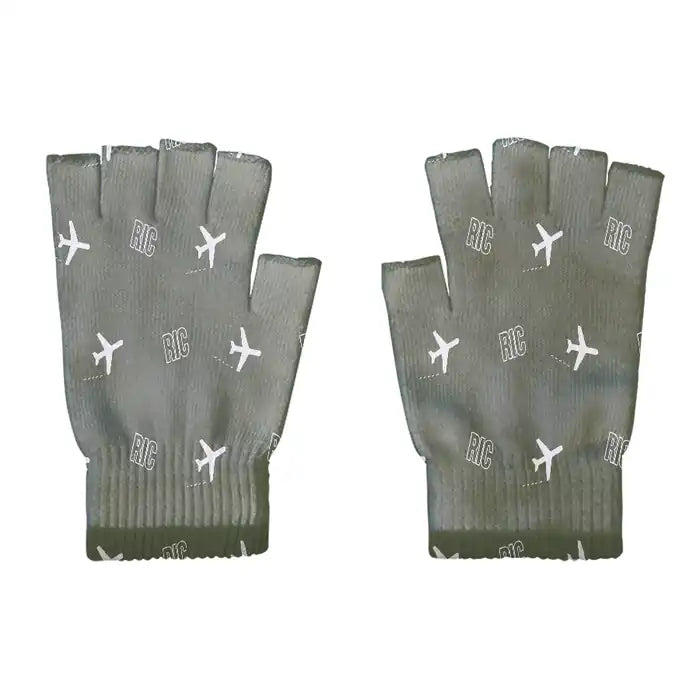 Richmond International Airport (RIC) Gloves - Gloves - Cut - Pattern - Green Army