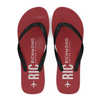 Thumbnail for Richmond International Airport (RIC) Slippers & Flip Flops - Slippers - Flip Flops - Code - Red
