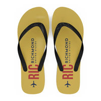 Thumbnail for Richmond International Airport (RIC) Slippers & Flip Flops - Slippers - Flip Flops - Code - Yellow
