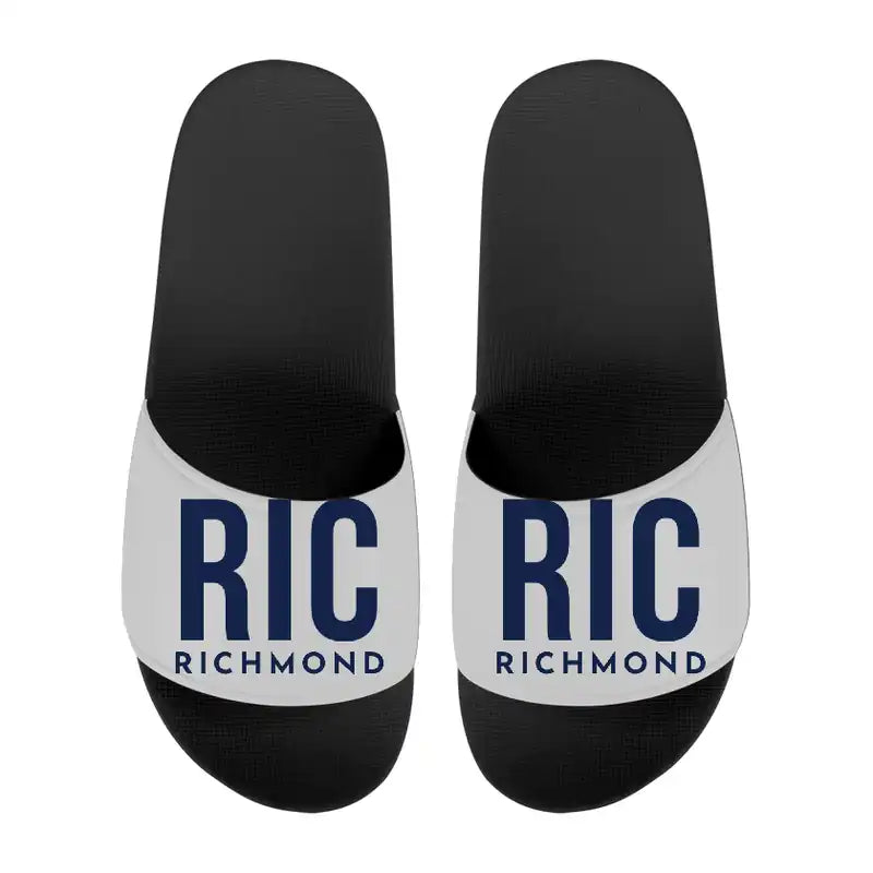 Richmond International Airport (RIC) Slippers & Flip Flops - Slippers - Sport - Code - Light Gray