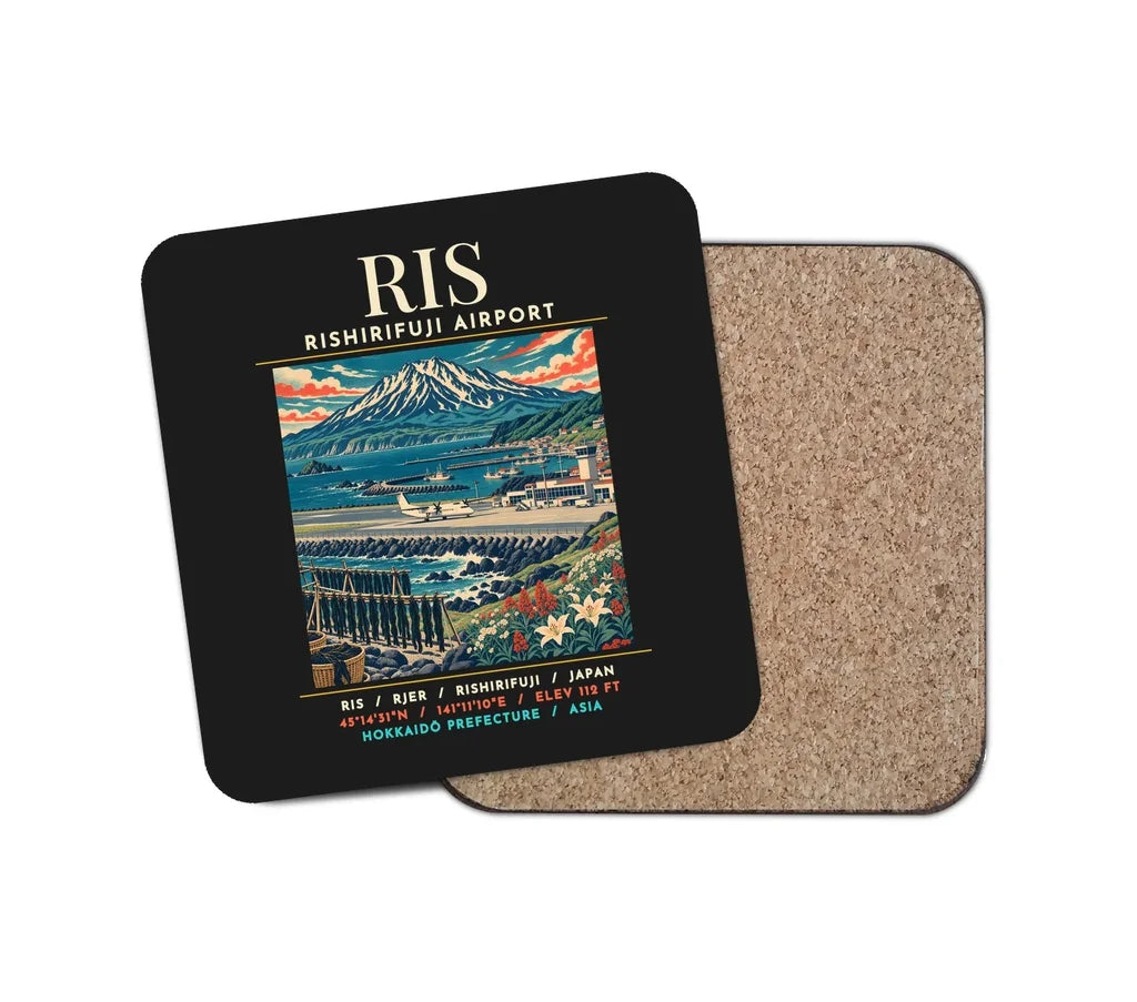 RIS - Poster - Coaster - Black