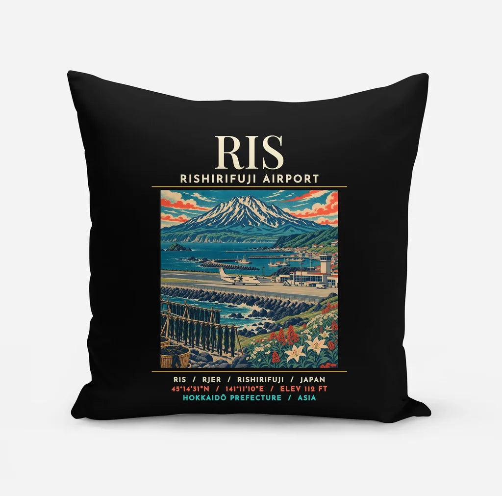 RIS - Poster - Pillow - Black