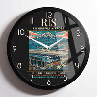 Thumbnail for RIS - Poster - Wall Clock Framed - Black