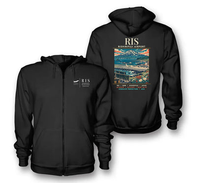 RIS - Poster - Zipped Hoodie - Black