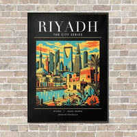 Thumbnail for RIYADH - Poster - Canvas Framed - Black