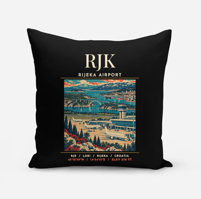 RJK - Poster - Pillow - Black