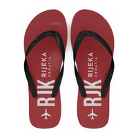 Thumbnail for Rijeka Airport (RJK) Slippers & Flip Flops - Slippers - Flip Flops - Code - Red