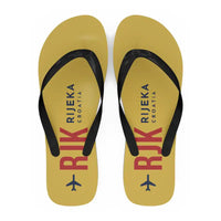 Thumbnail for Rijeka Airport (RJK) Slippers & Flip Flops - Slippers - Flip Flops - Code - Yellow